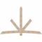 Ekena Millwork Alberta Smooth Timber Gable Bracket, Douglas Fir, 96"W x 64"H x 5 1/2"D x 5 1/2"F, 16/12 Pitch GBW096X64X0606ALB00SDF - alternate 1